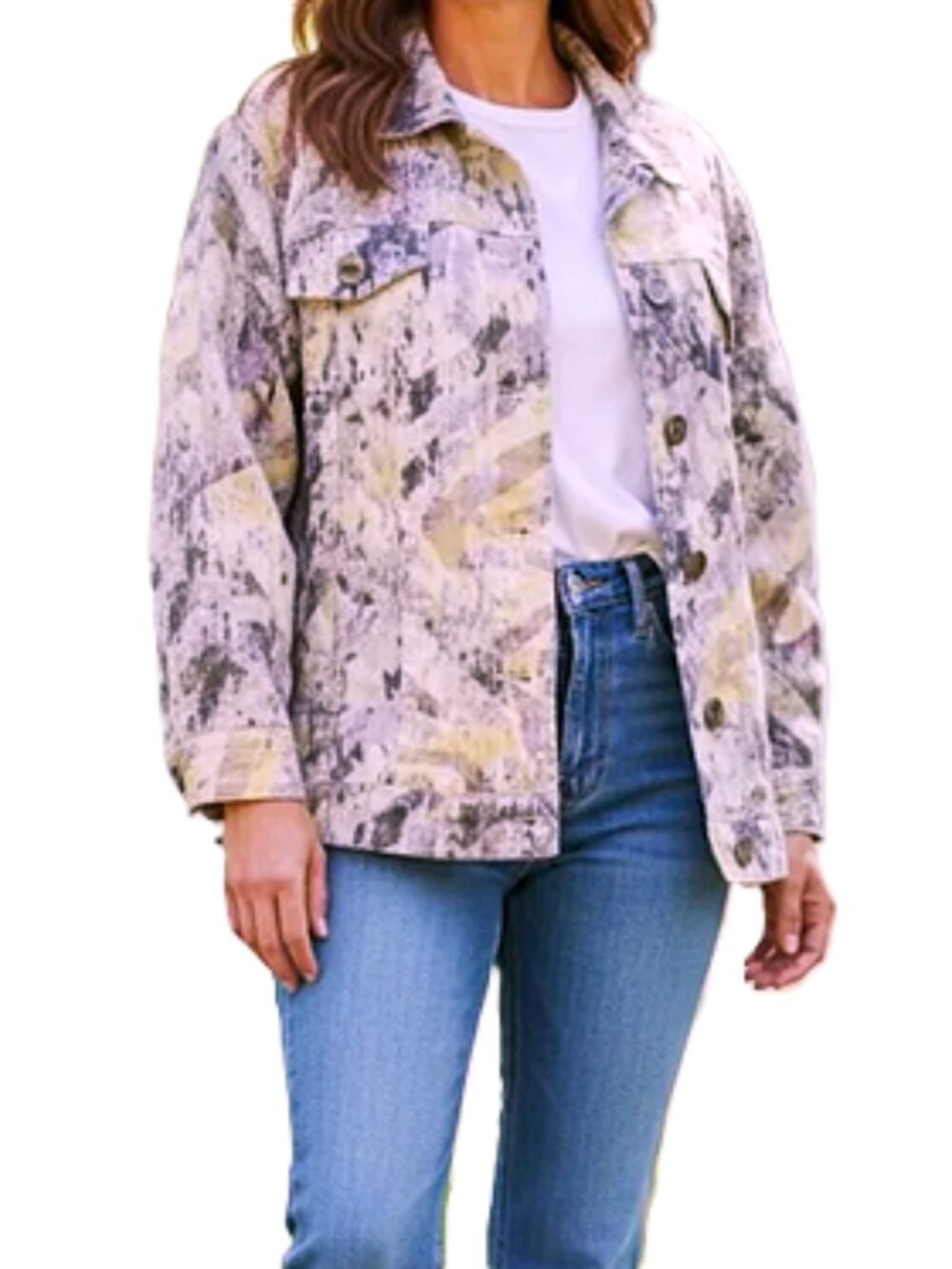 Chico's Linen Blend Splendid Rain Atalia Jacket size 2